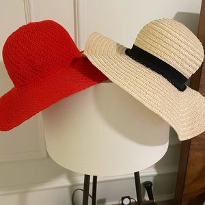 2 floppy summer hats
